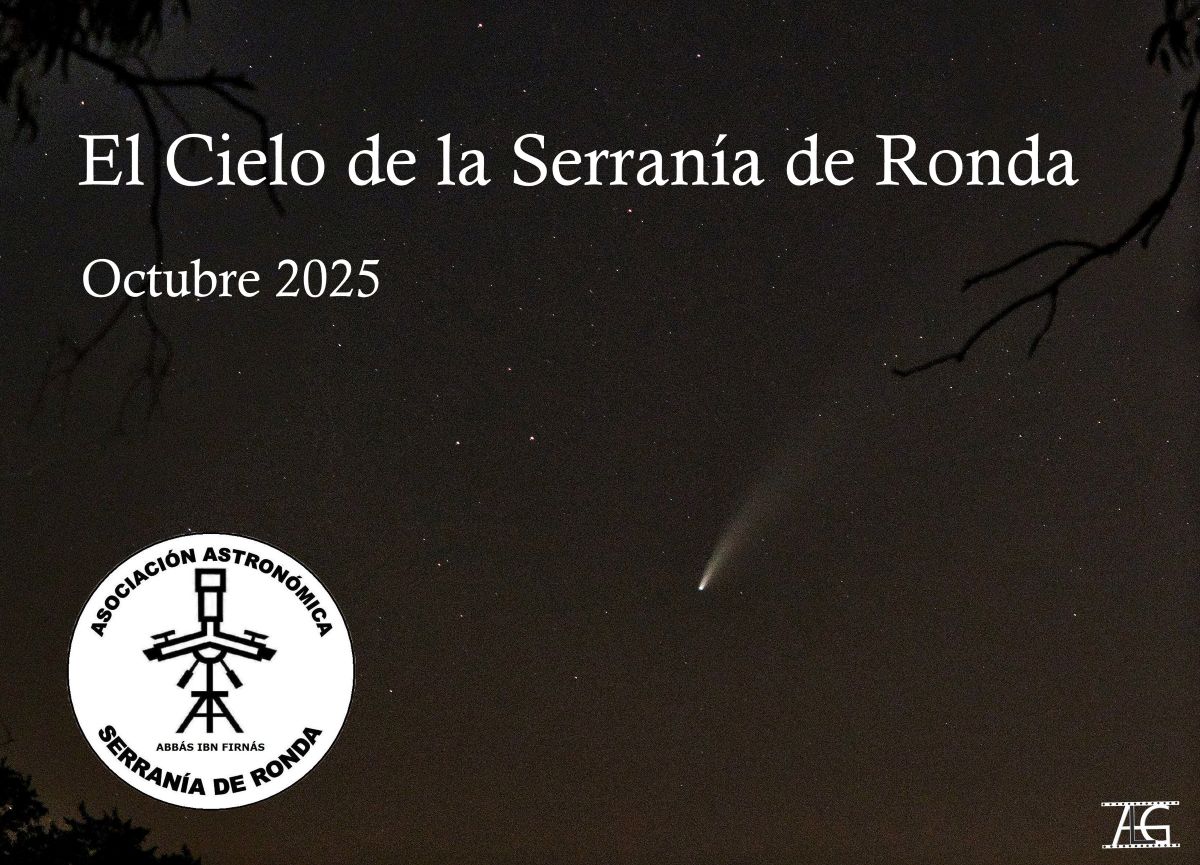 Imagen de portada del cielo del mes de octubre del fotógrafo rondeño Antonio López González.