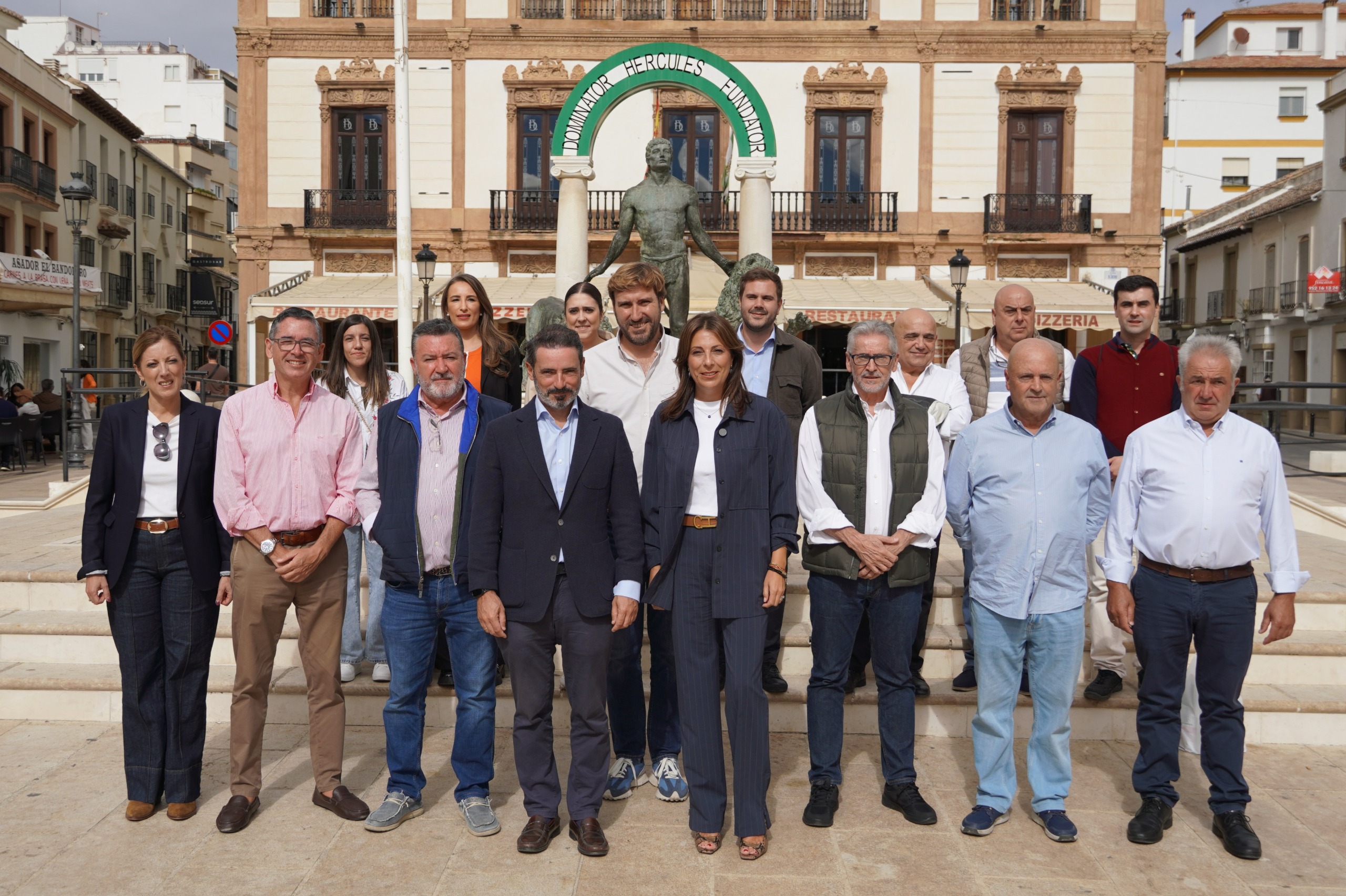 Los alcaldes del PP han ofrecido esta mañana una rueda de prensa en Ronda.