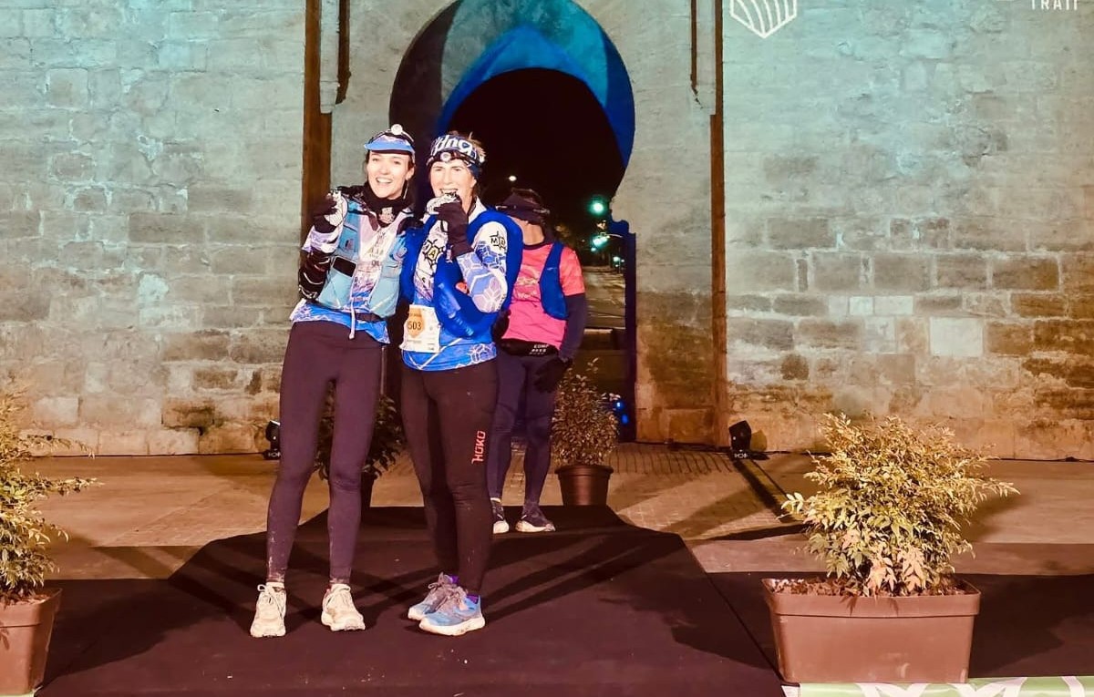 Dos de las corredoras del equipo rondeño en la prueba de Ciudad Real.
