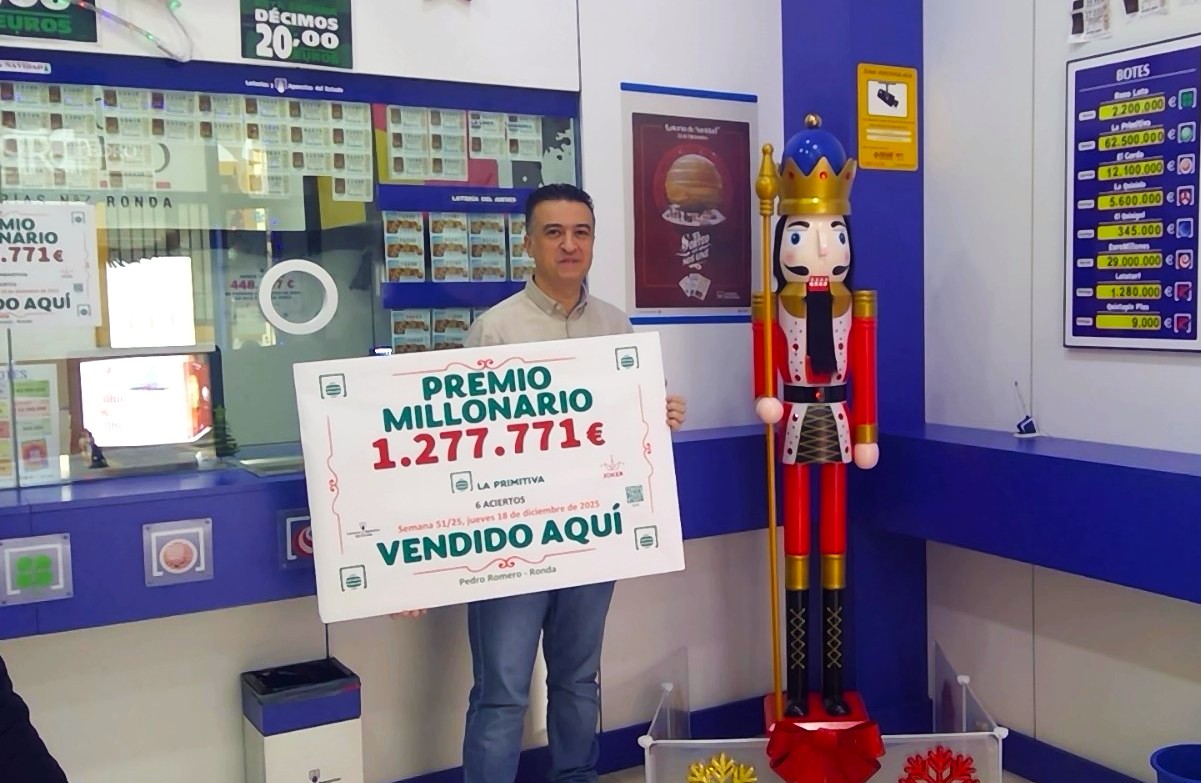 El boleto premiado se ha validado en la Administración número 4, de la calle Molino,