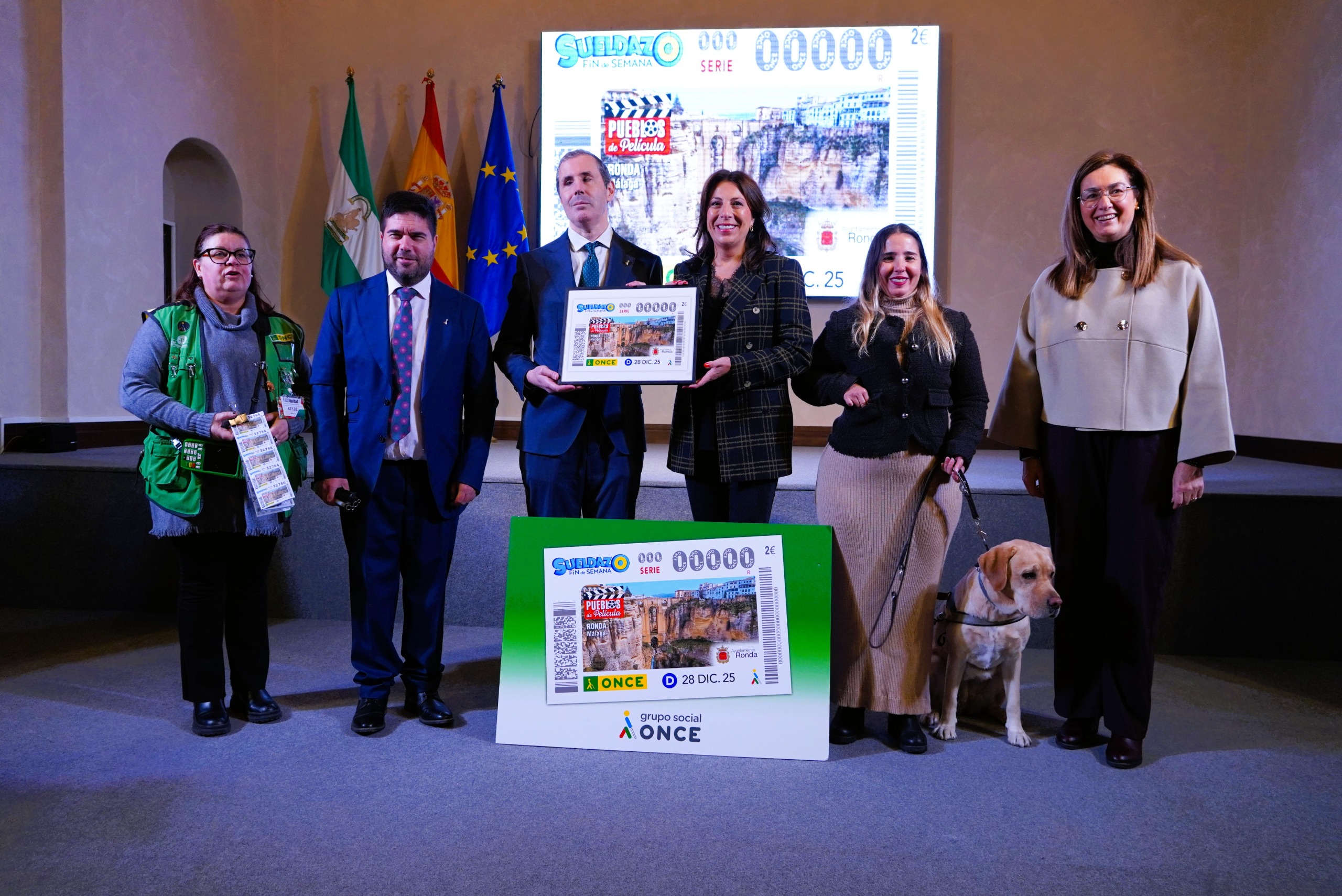 La ONCE dedica el cupón del 28 de diciembre a Ronda