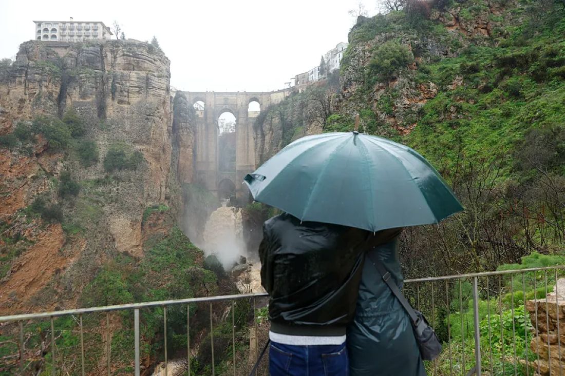 Todo apunta a que este año se podría duplicar con creces la media anual de precipitaciones en Ronda.