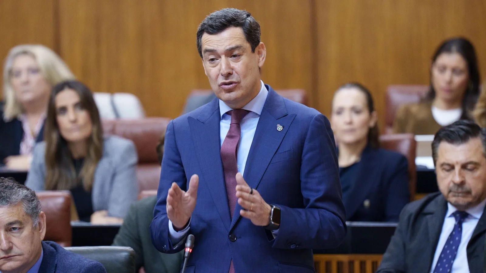 El presidente andaluz ha destacado la solidaridad demostrada por los rondeños con los afectados del temporal.