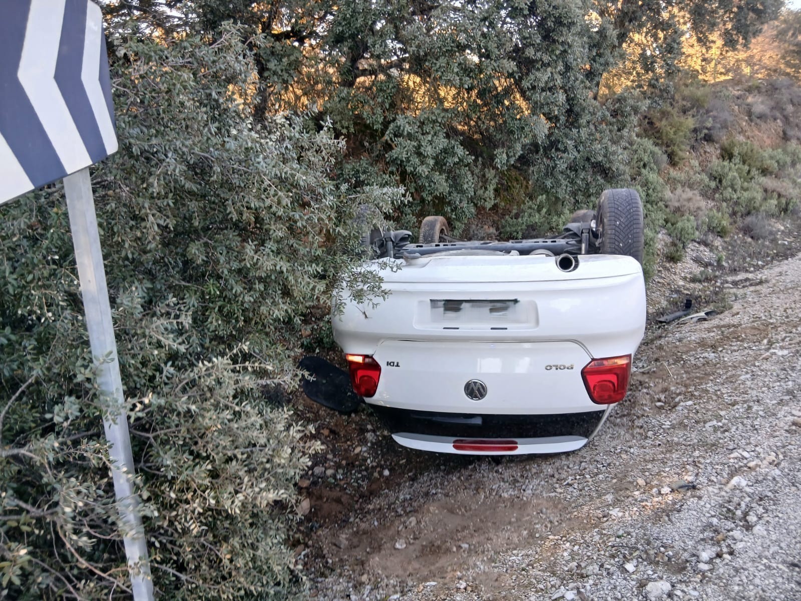 A pesar de lo aparatoso que ha sido el accidente no se han registrado heridos.