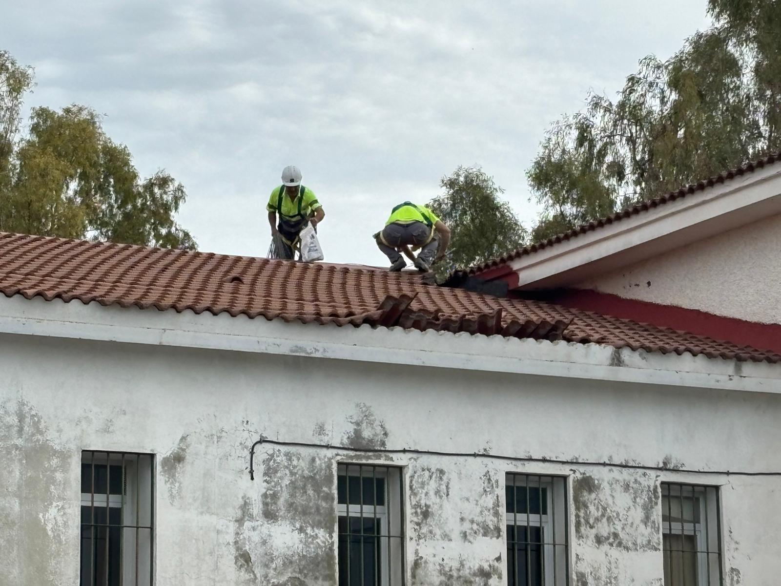 La Junta inicia obras de urgencia en el instituto Pérez de Guzmán para reparar los daños del temporal