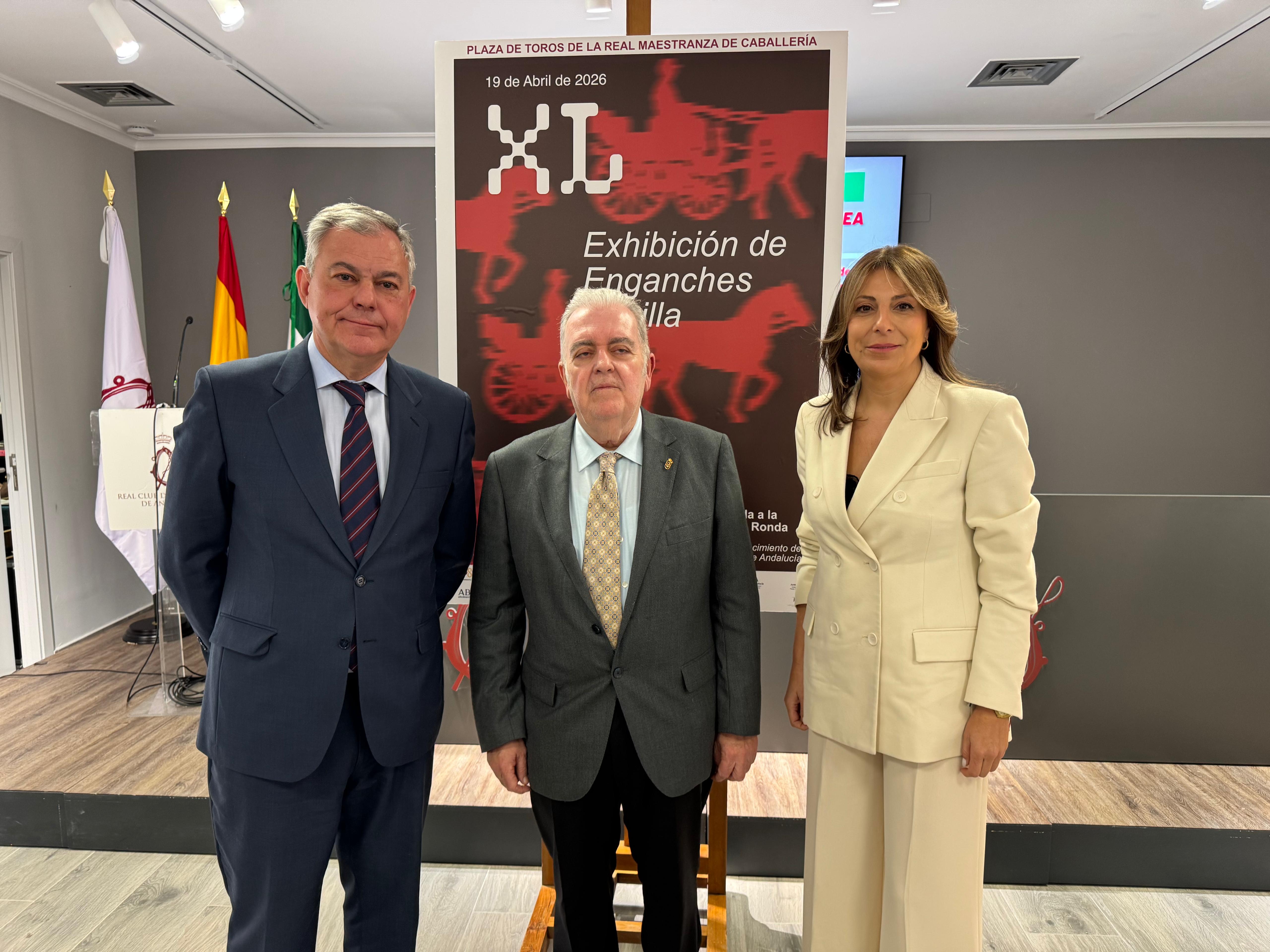 El Real Club de Enganches de Andalucía dedica a Ronda el cartel de su exhibición en la Feria de Sevilla