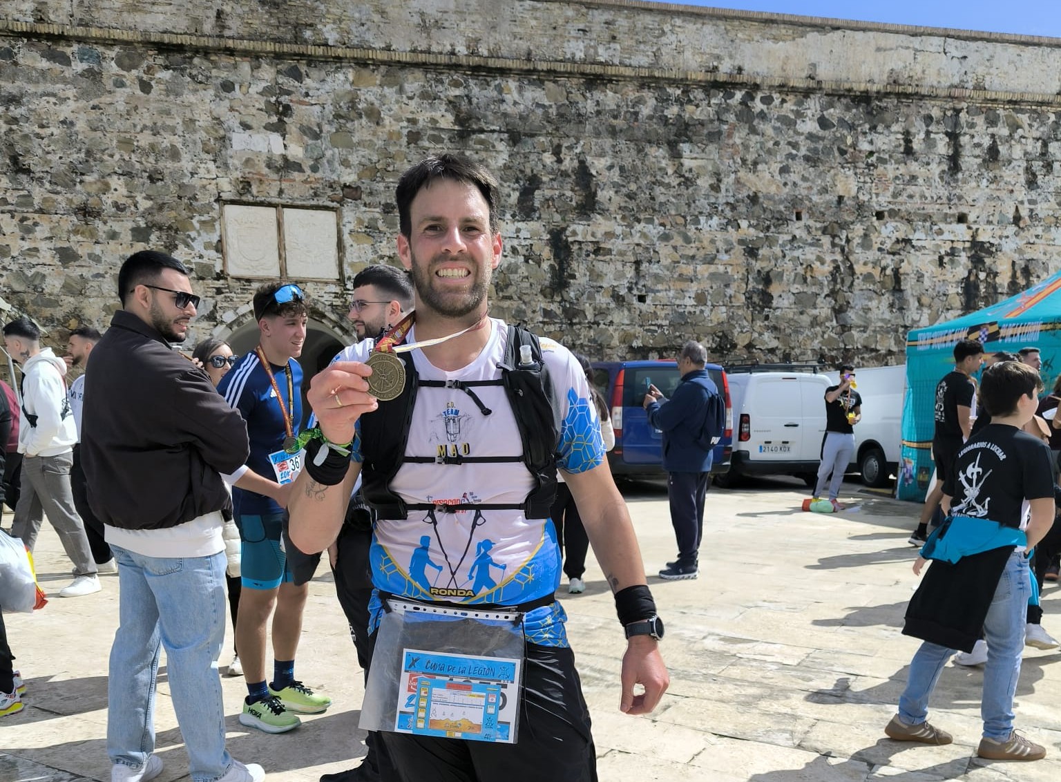 Uno de los corredores participantes en la prueba disputada en Ceuta.