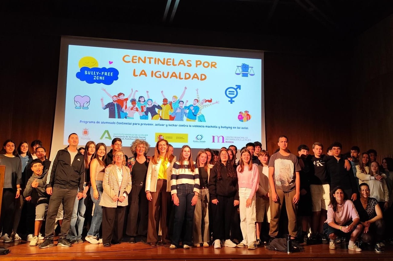 Jóvenes del Programa Centinelas de la igualdad.