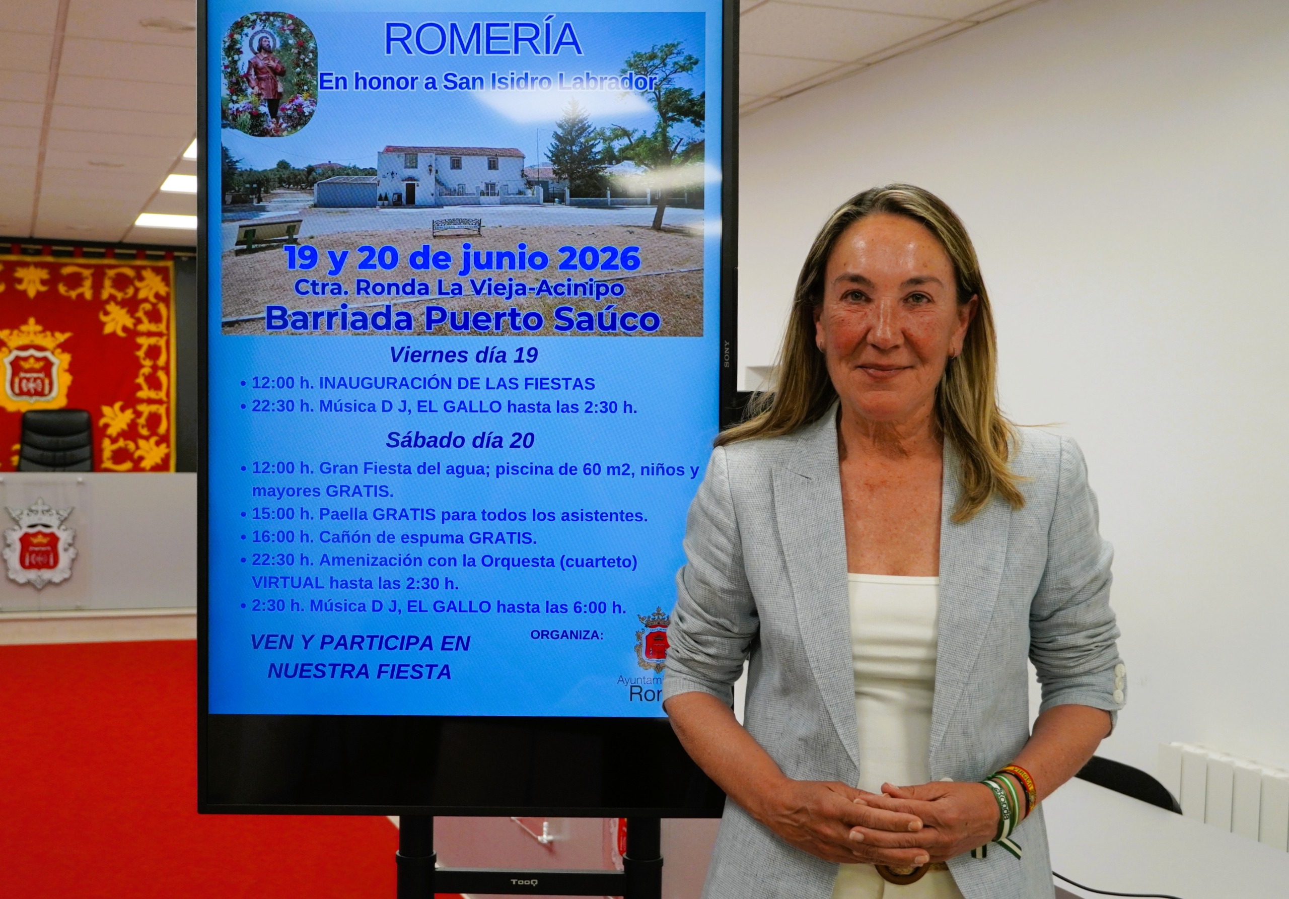 Alicia López, delegada municipal de Pedanías en la presentación de la romería.