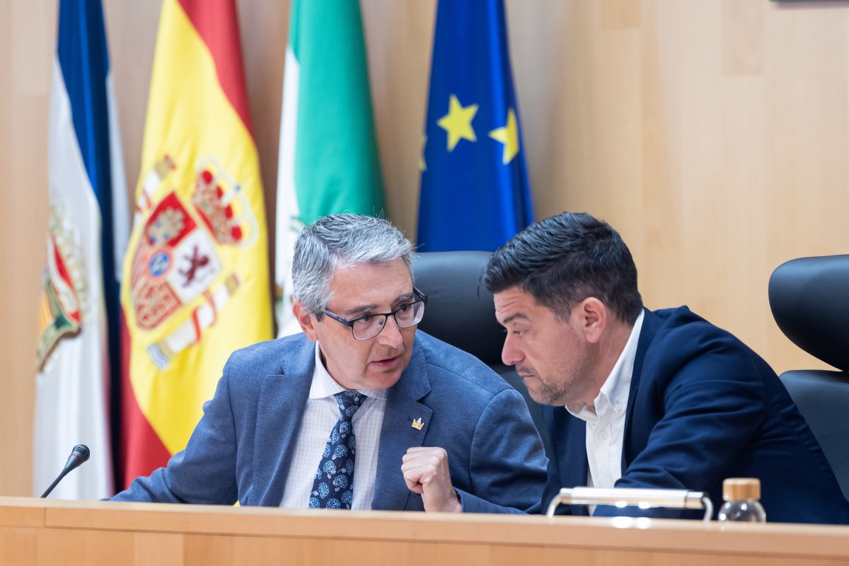 Aprobación presupuestaria durante el pleno de la Diputación de Málaga.