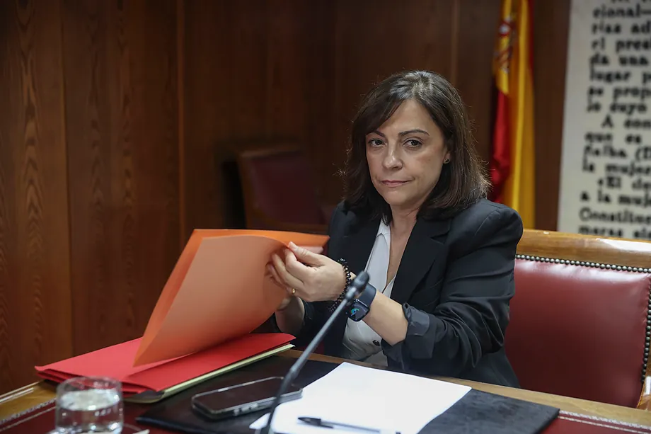 La geqrente del PSOE, la rondeña, Ana Fuentes, en una imagen de archivo durante una comparecencia anterior en el Senado.