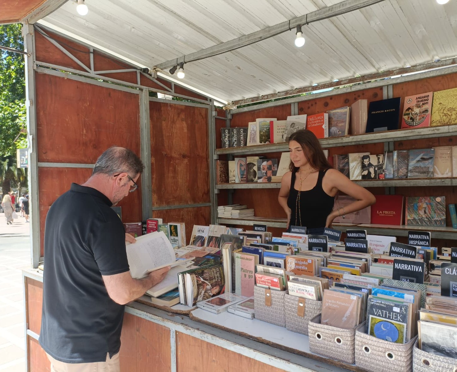 Lector durante la inaguración de la Feria del Libro.