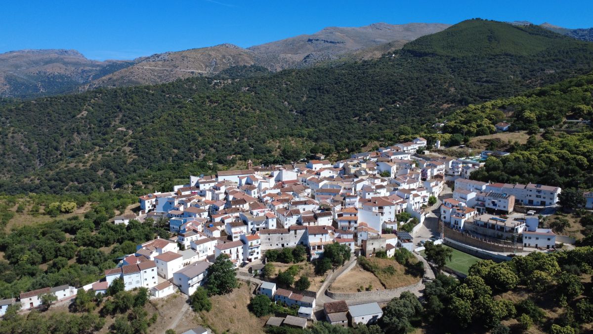 Imagen aérea del Valle del Genal. Foto: José Antonio Gallardo Pérez.