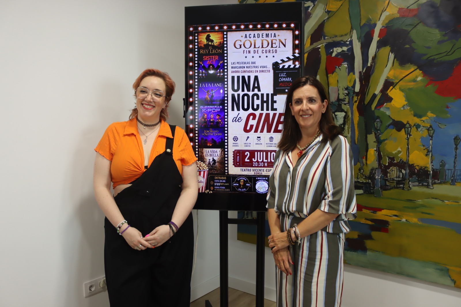 La Academia Golden presentará su espectáculo solidario ‘Una noche de cine’ a beneficio de Proyecto Hombre