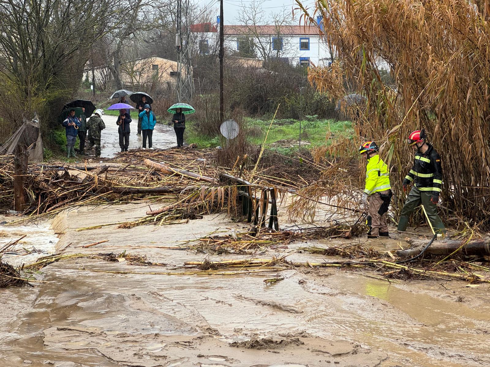 Una de las actuaciones realizadas durante la borrasca.