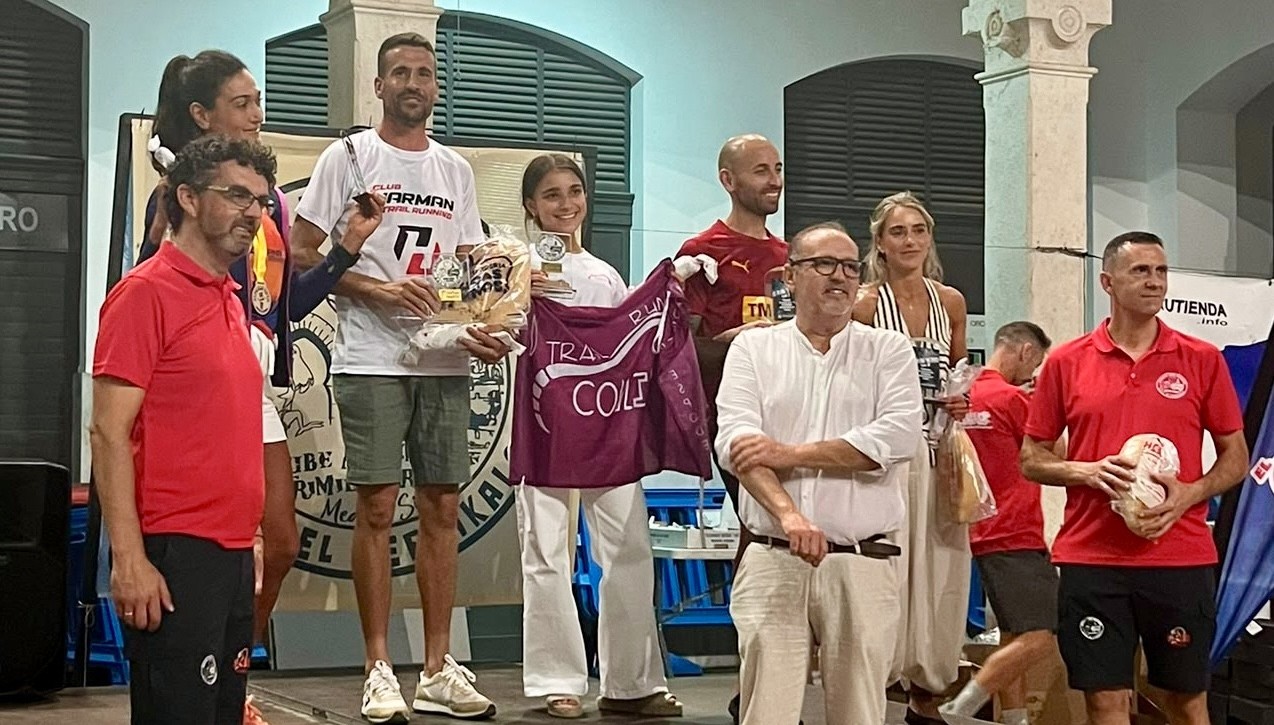 Diego Toledo en la entrega de premios.