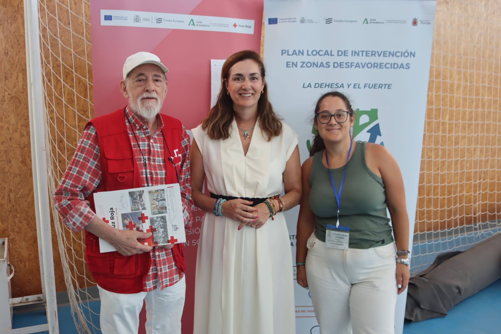 Lasanta, Durán y Espejo en el final del proyecto.