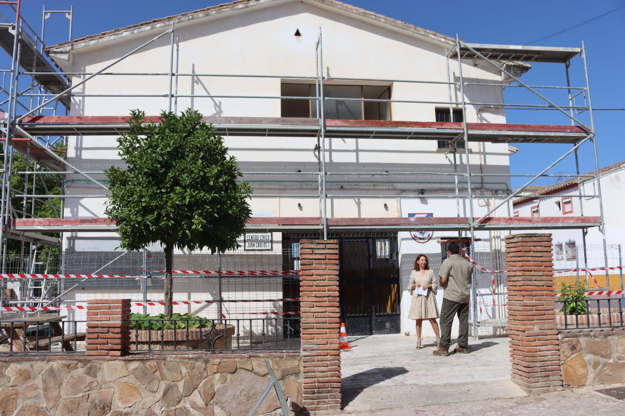 La concejala de Obras ha visitado esta mañana la zona.