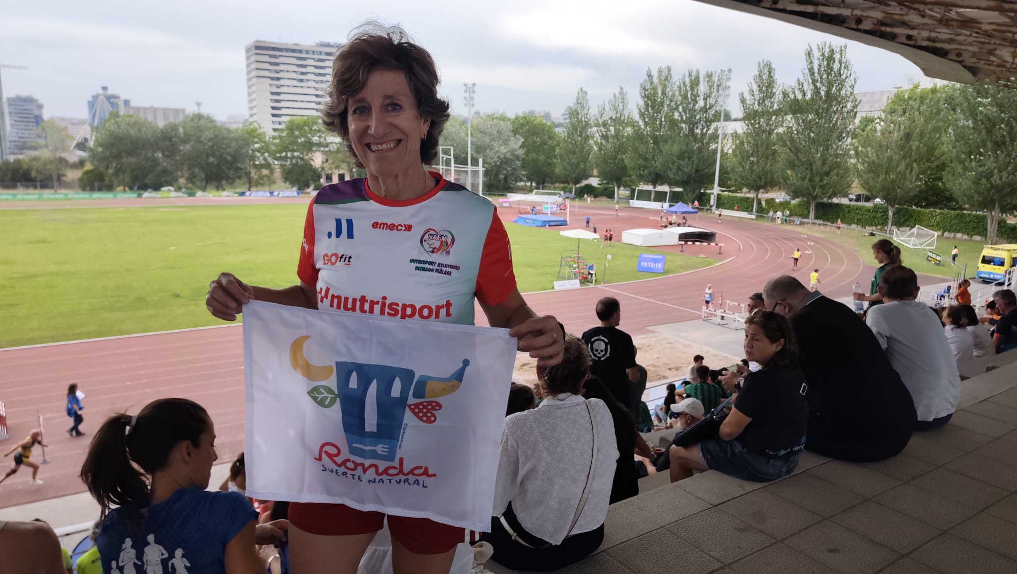 Encarni Villena Momentos previos a la competición.