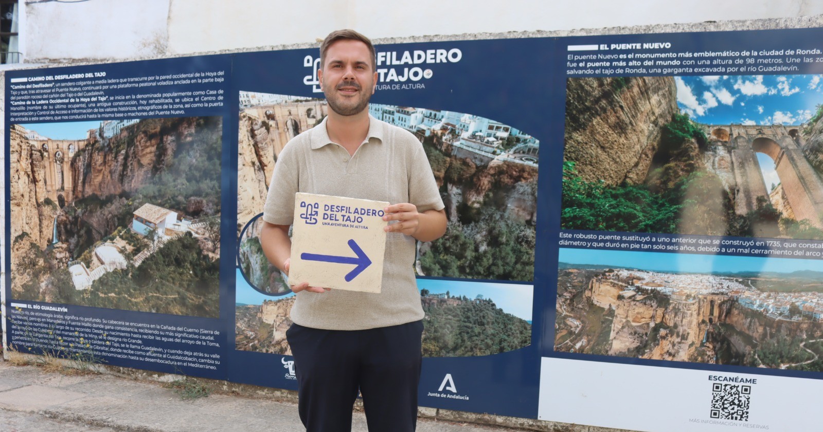 Presentación de la señalización del desfiladero.