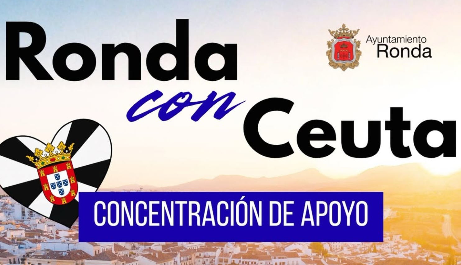 Cartel anunciador de la concentración.