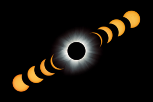 Secuencias de un eclipse.