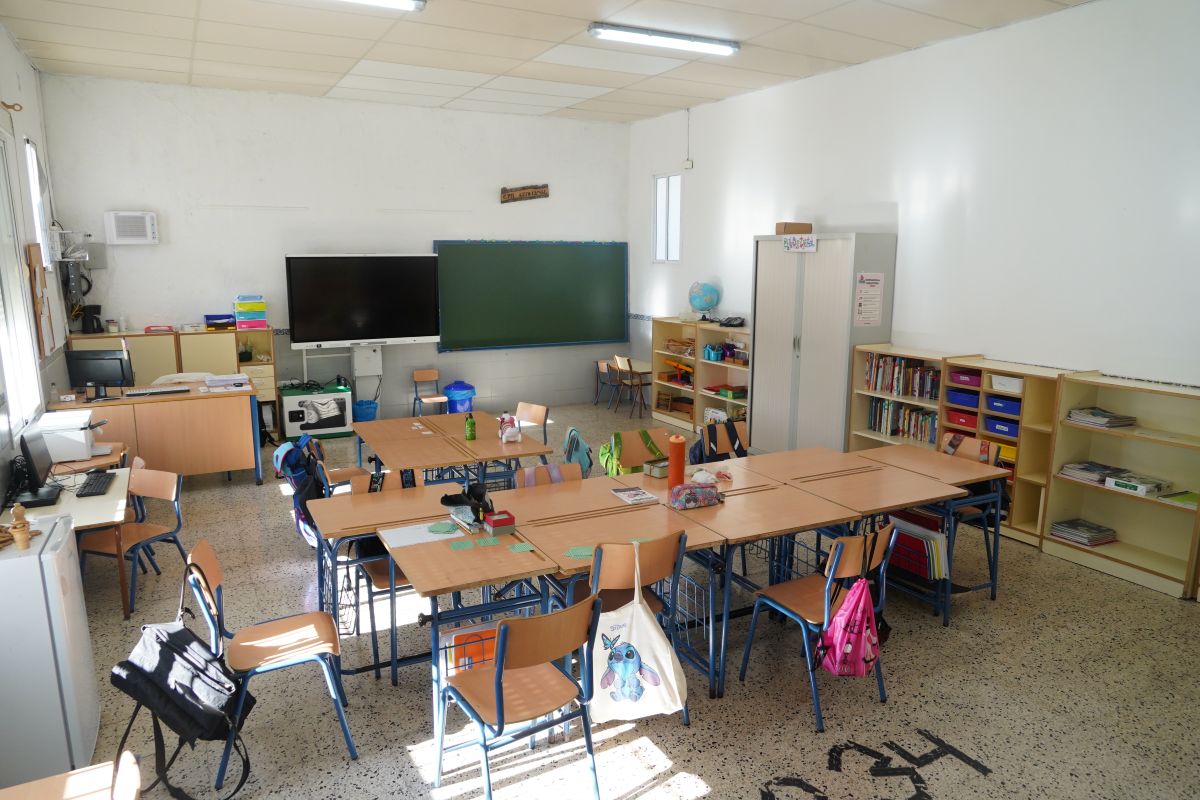 Una de las aulas mejoradas. Foto: José Antonio Gallardo Pérez.