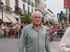El expresidente del Real Madrid, Ramón Calderón, entrando a la plaza.