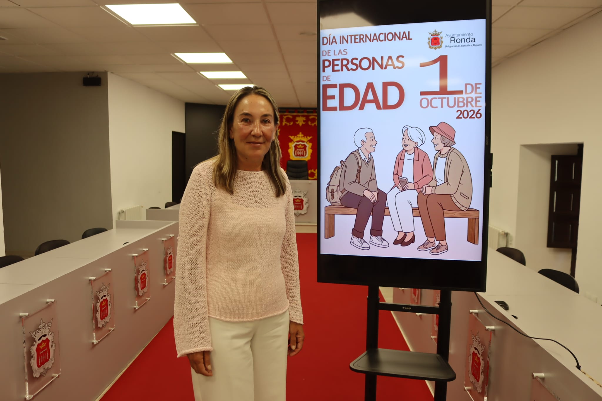 La delegada de Atención a Mayores.
