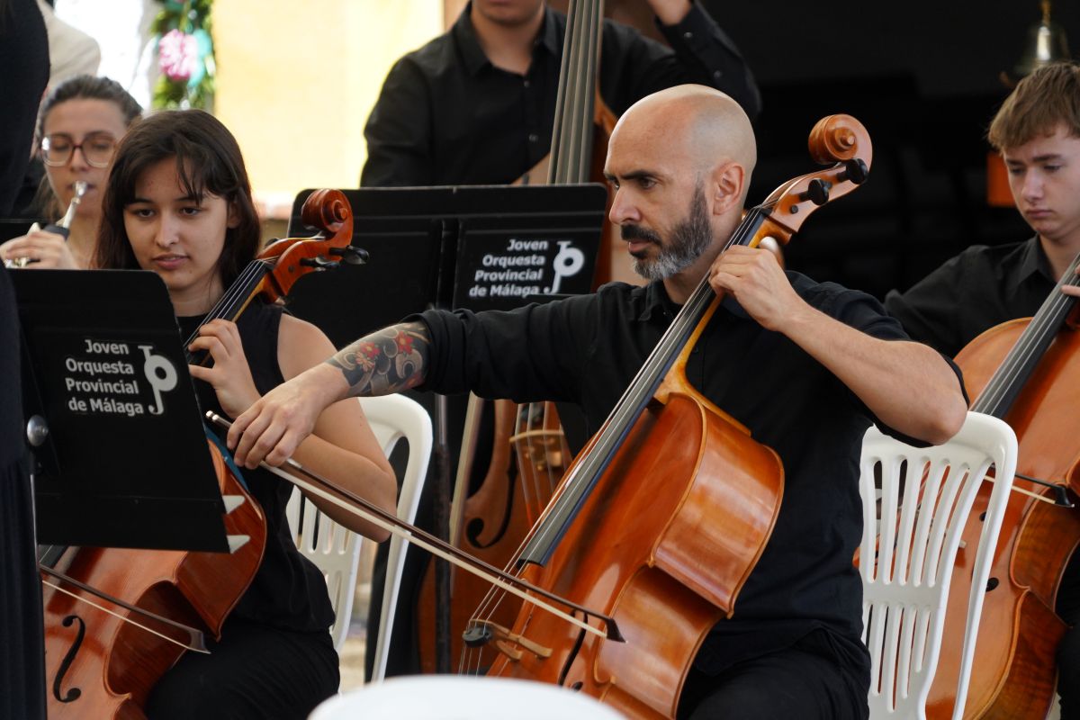 La Joven Orquesta Provincial de Málaga en un concierto anterior.