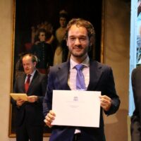 Javier Medina Betancor, uno de los estudiantes con mención de honor.