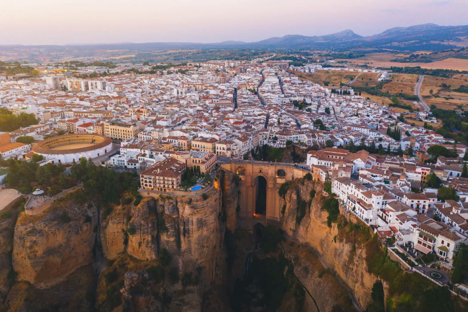 Vista aérea de la Ciudad del Tajo.